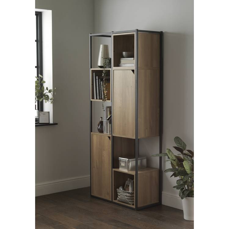 Habitat Loft Living Tall Shelving Unit - Light Oak 0