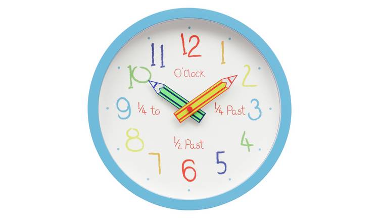 Argos Home Children's Clock - Blue