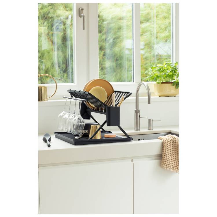 Brabantia SinkSide Large Foldable Dish Rack - Grey 0