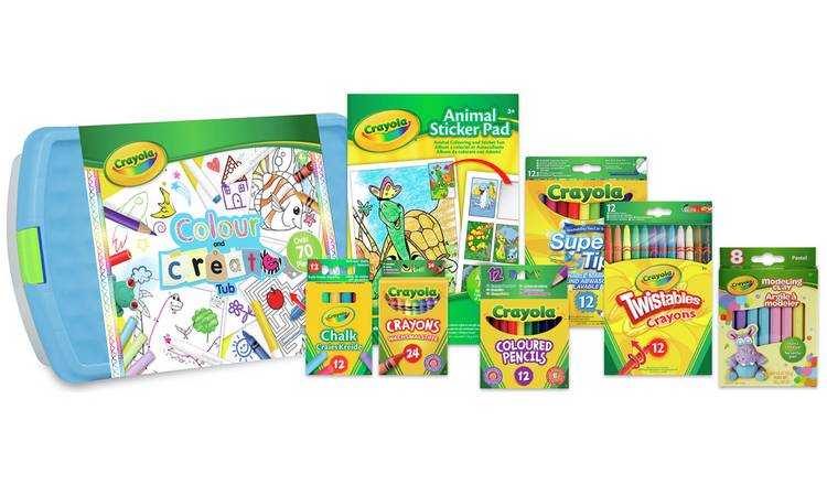 Crayola Colour and Create Tub 70 Plus Piece Set