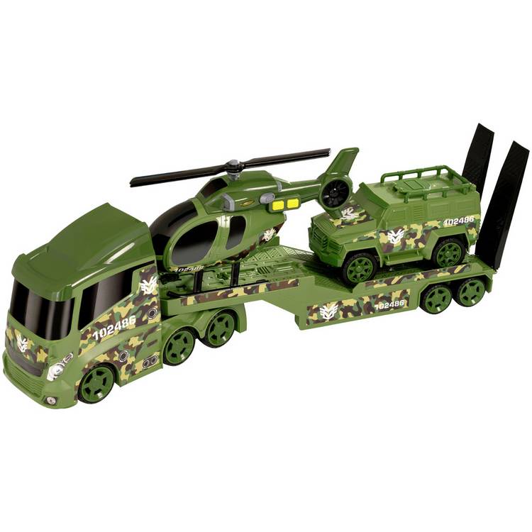 Teamsterz Light And Sound Military Transporter 0
