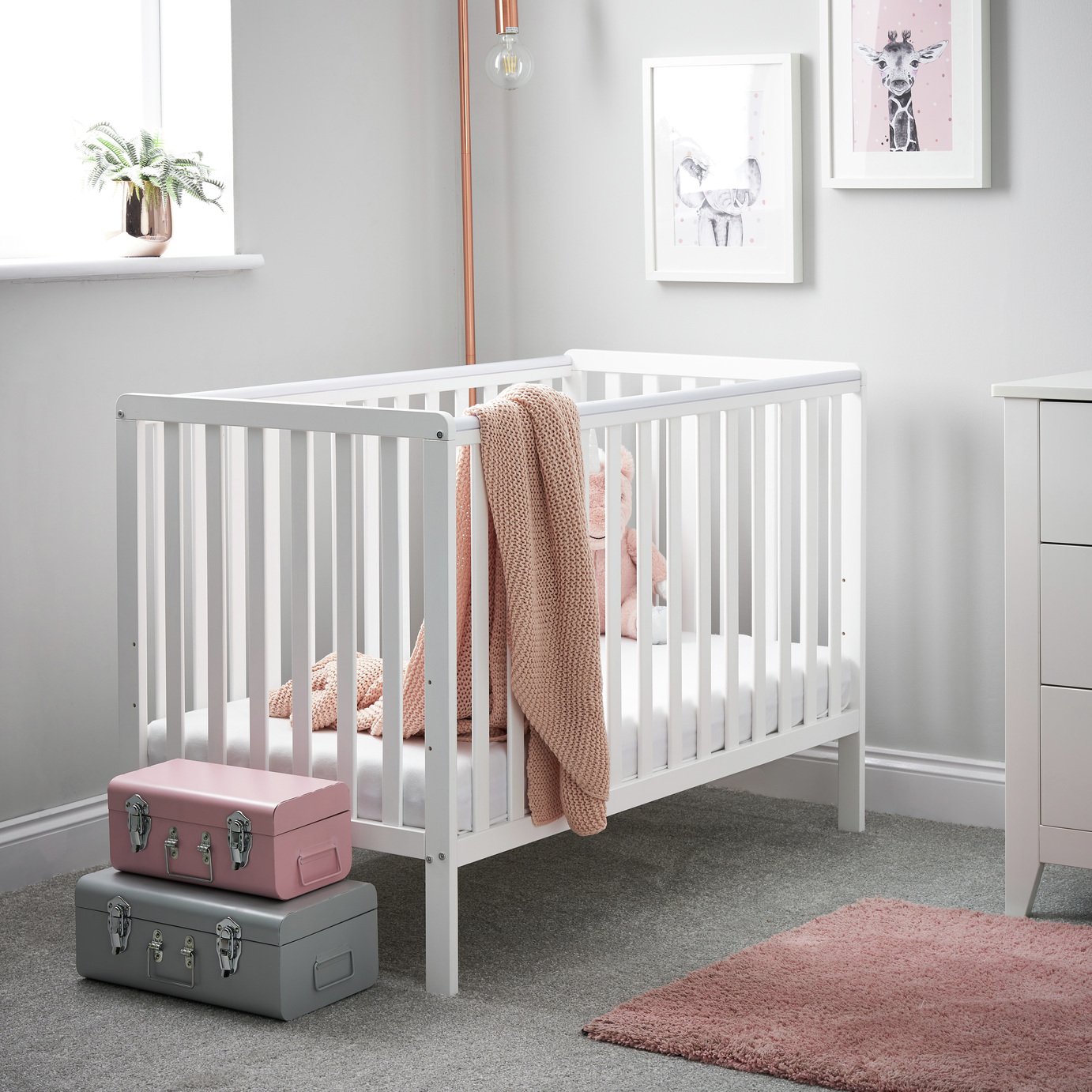 white cot argos