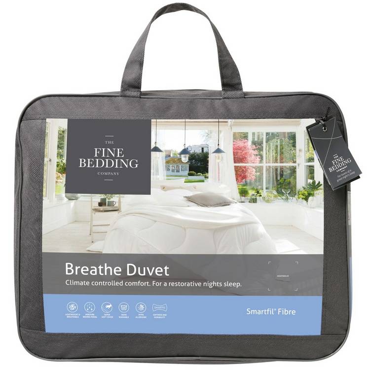 The Fine Bedding Company Breathe 4.5 Tog Duvet Set - Double 0