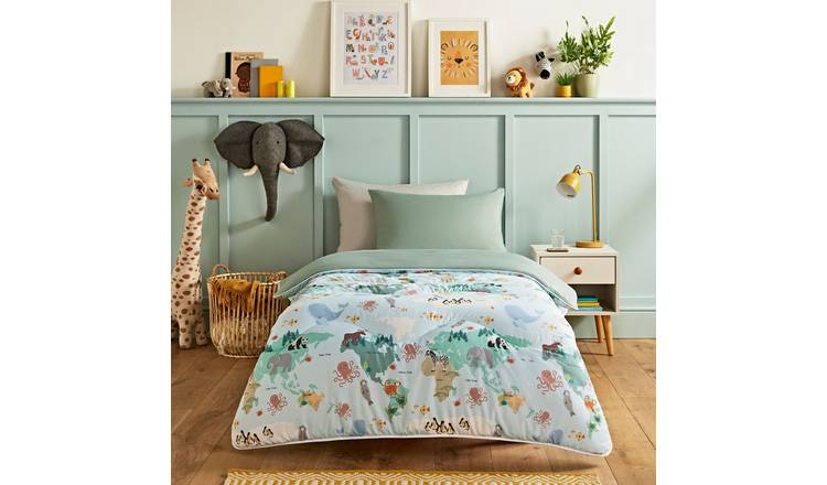 Night Lark Junior Animal Atlas Coverless Duvet Set - Double