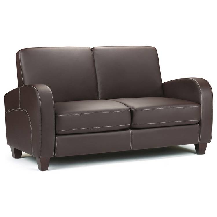 Julian Bowen Vivo Fabric 2 Seater Sofa - Brown 0