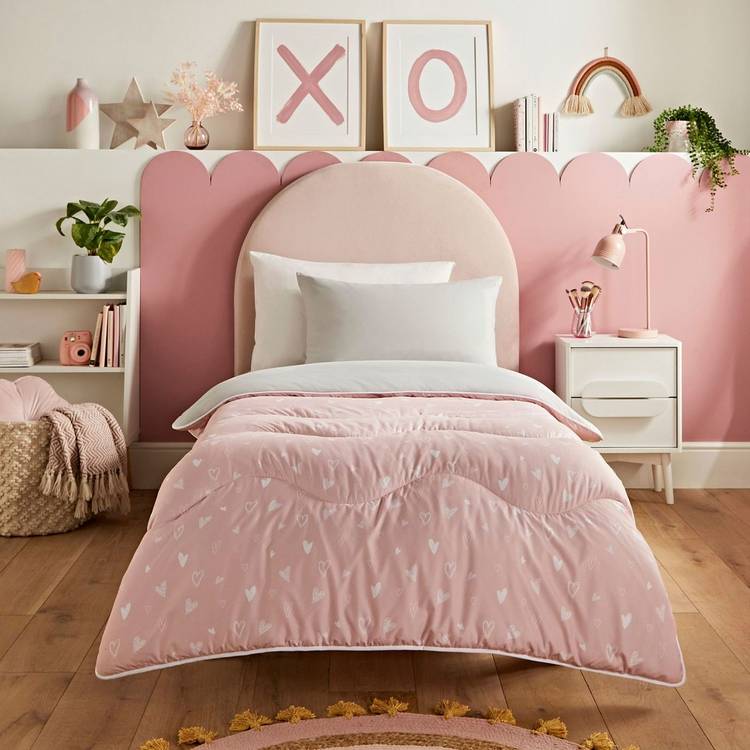 Night Lark Junior Dreamy Hearts 10.5 Tog Duvet Set - Double 0
