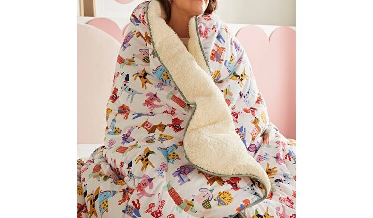 Night Lark Happy Dogs Throw - Multi