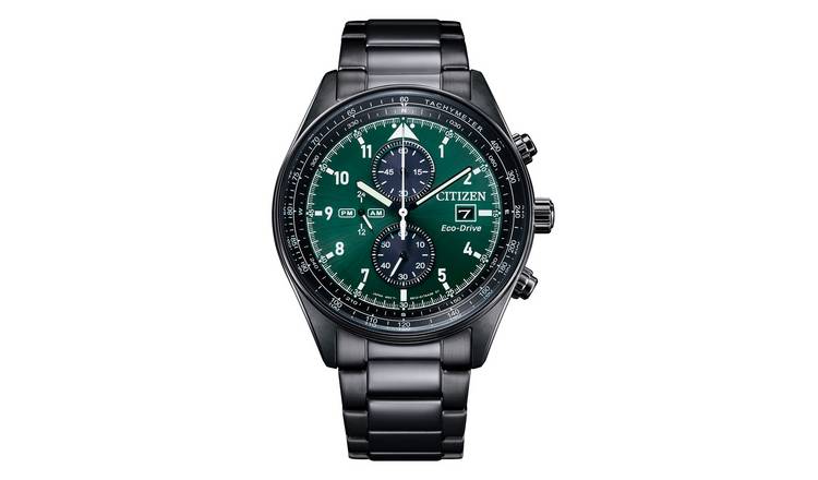 Citizen Men's Eco-Drive Stainless Steel Black Bracelet Watch