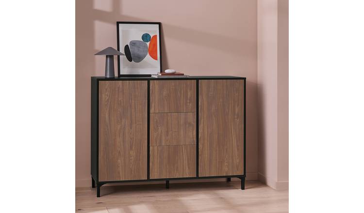 Argos Home Hamilton 2 Door 3 Drawers Sideboard - Walnut