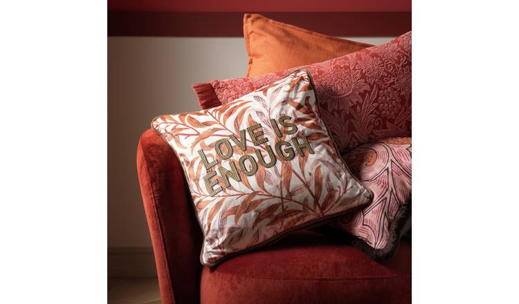 Habitat & Morris & Co. Love is Enough Cushion - 43x43cm