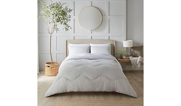 Night Lark Seersucker Coverless 10.5 Tog Duvet Set - Double