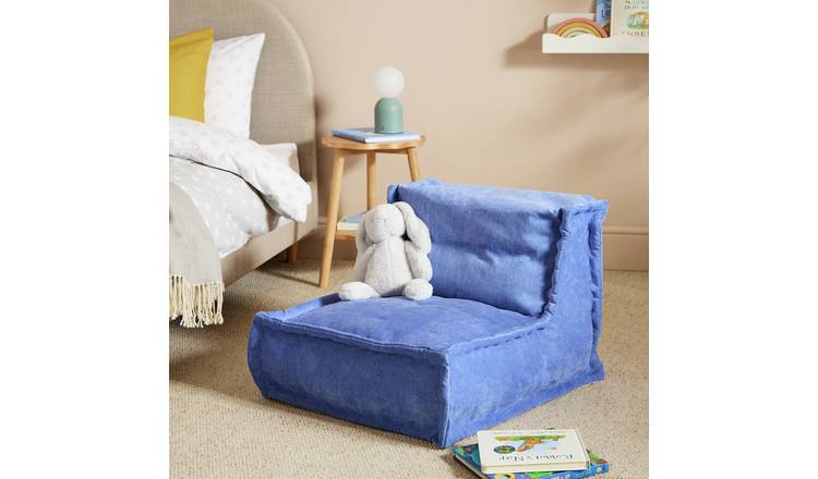 Habitat Kids Mini Estelle Cord Beanbag - Blue