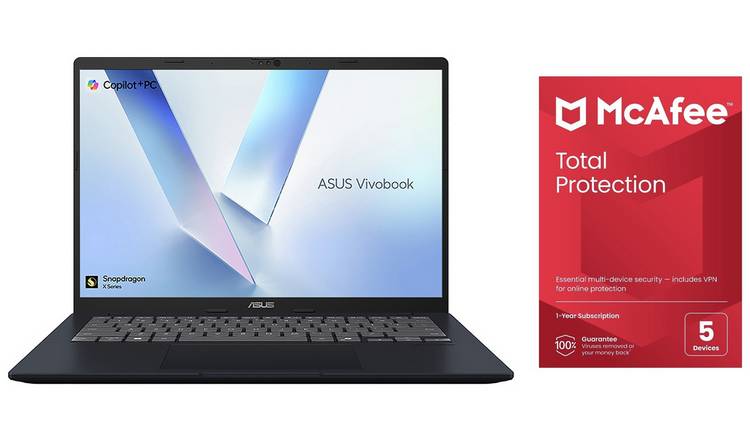 ASUS Vivobook  14 14in Snapdragon 16GB 512GB Laptop Bundle