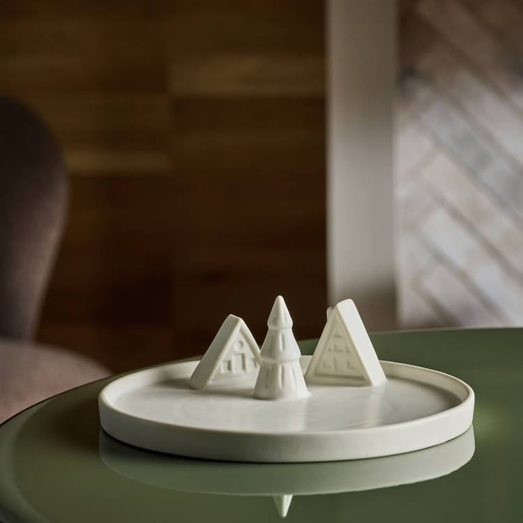 Habitat Houses Trinket Ceramic Tray - White 0