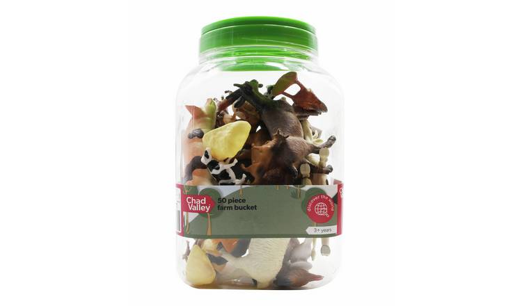 Chad Valley Farm Animals Bucket 50 pieces
