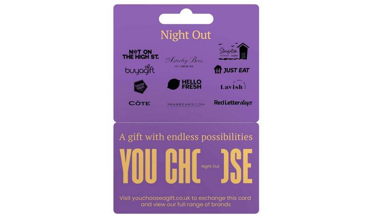 You Choose Night Out 30 GBP Gift Card