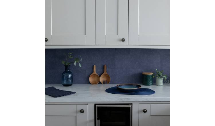 D-C-Fix Blue Peel & Stick Wall Tiles 15cm X 15cm 3Pk