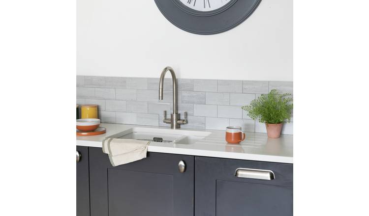 D-C-Fix Concrete Peel & Stick Wall Tiles 30.5 X 30.5cm  5Pk