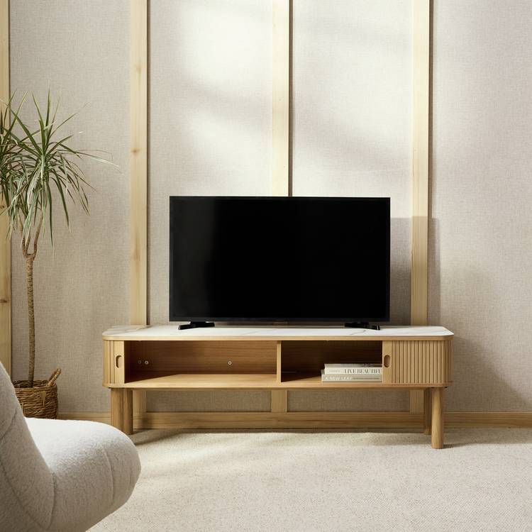 Habitat Lex 2 Door TV Unit - Oak 0