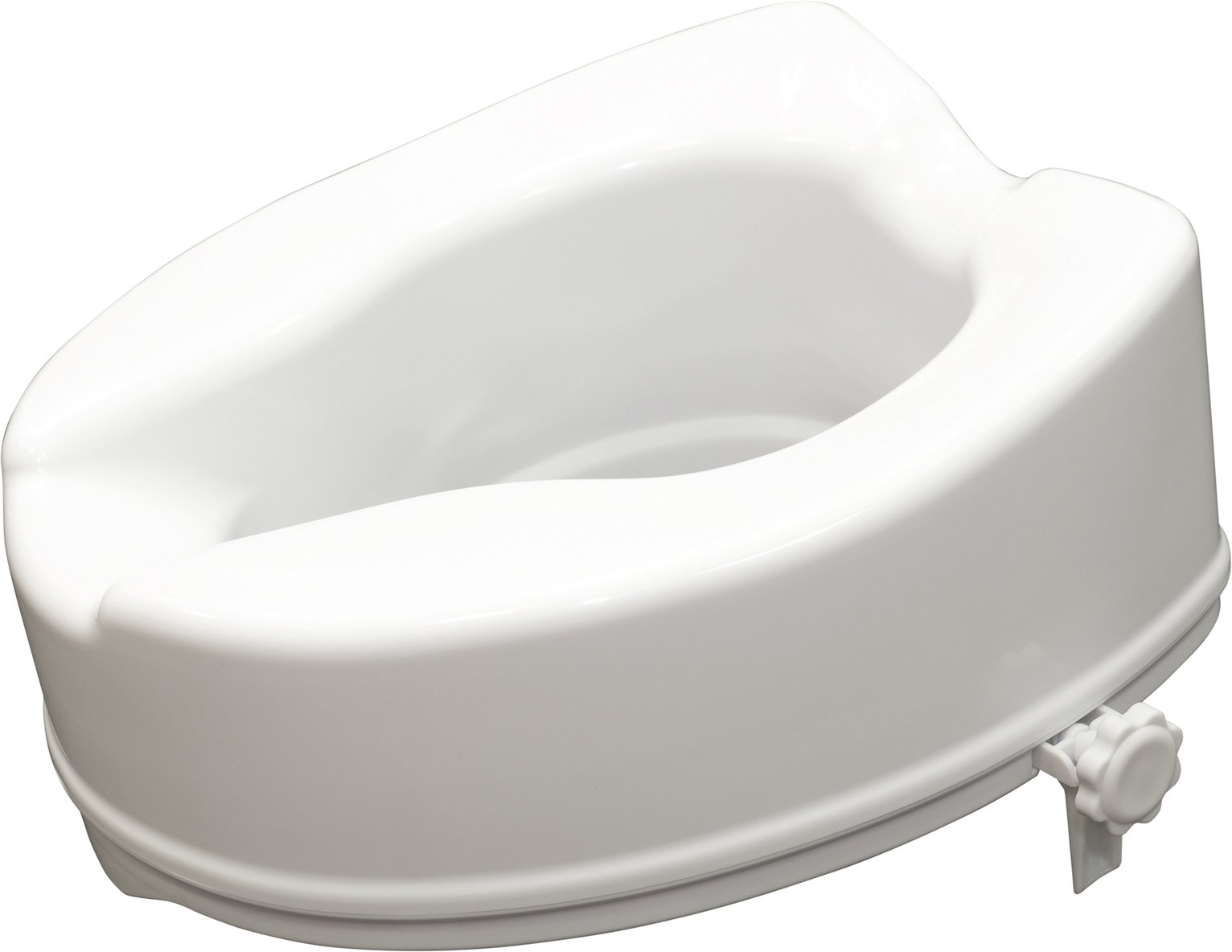 Aidapt 6 Inches Raised Toilet Seat with No Lid