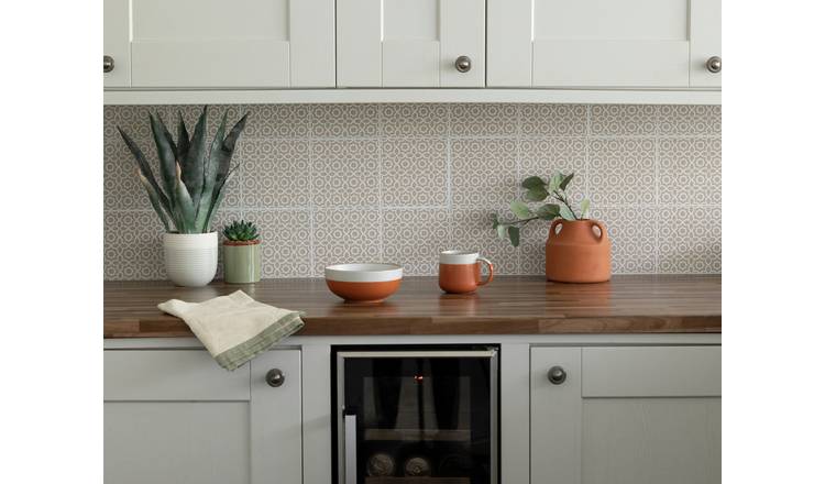 D-C-Fix Lina Beige Peel & Stick Wall Tiles 15cm X 15cm 3Pk
