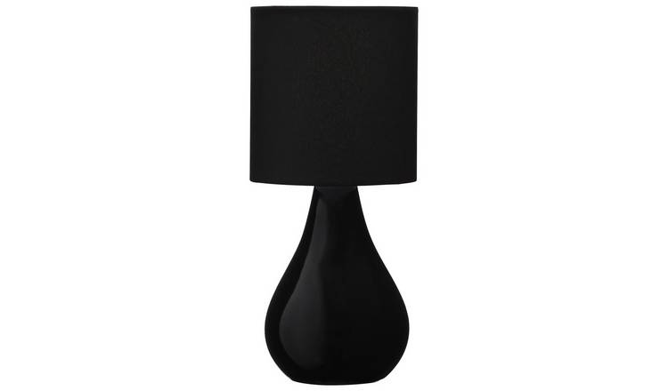 Argos black outlet table lamp