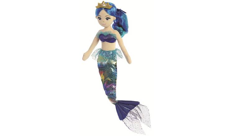 Aurora Sea Sparkles 18-inch Rainbow Indigo Plush Toy