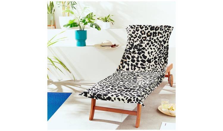 Catherine Lansfield Leopard Print Beach Towel - Beige