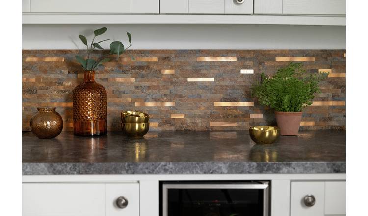 D-C-Fix Premium Slate Peel & Stick Tiles 29.7cm X 29.2cm 5Pk