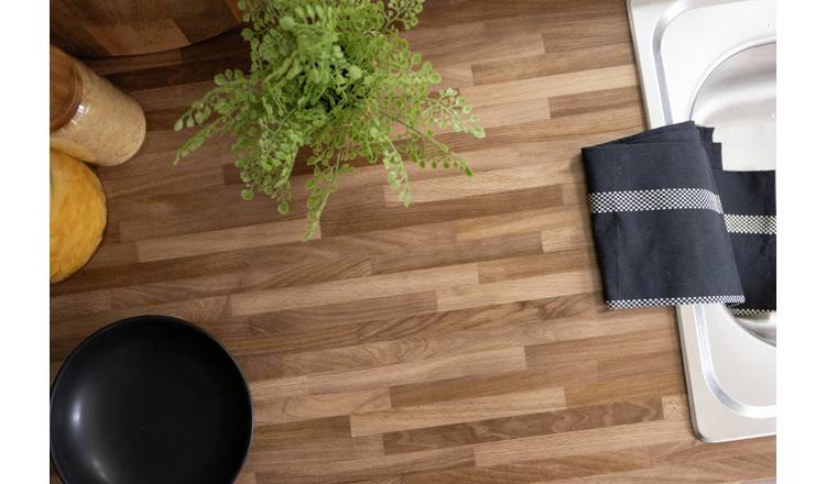 D-C-Fix Walnut Block Self Adhesive Vinyl Film 67.5cm X 5m