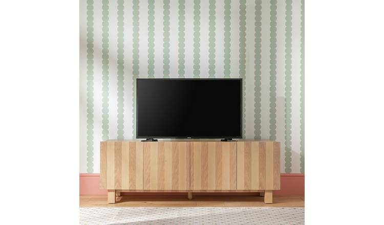 Habitat Cyril 4 Door TV Unit - Oak