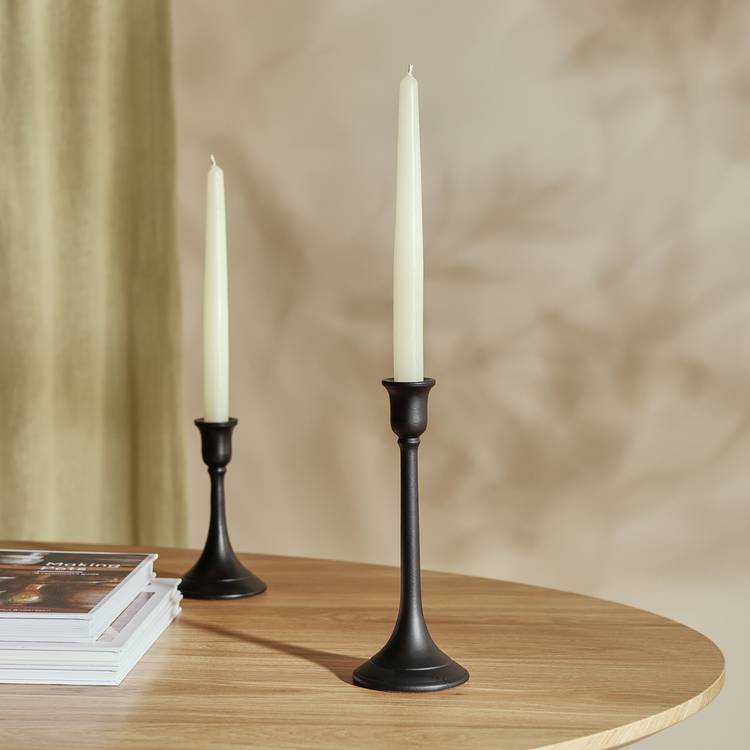 Habitat Metal Candle Stick - Black 0
