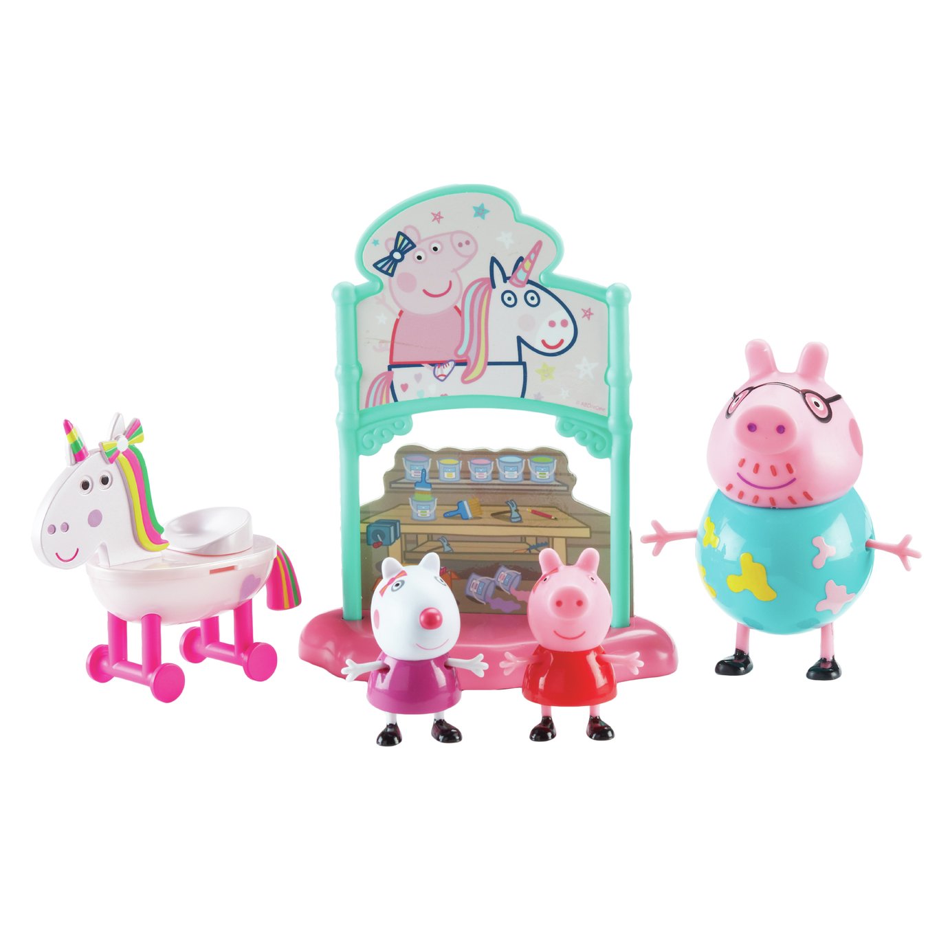 plush unicorn playset