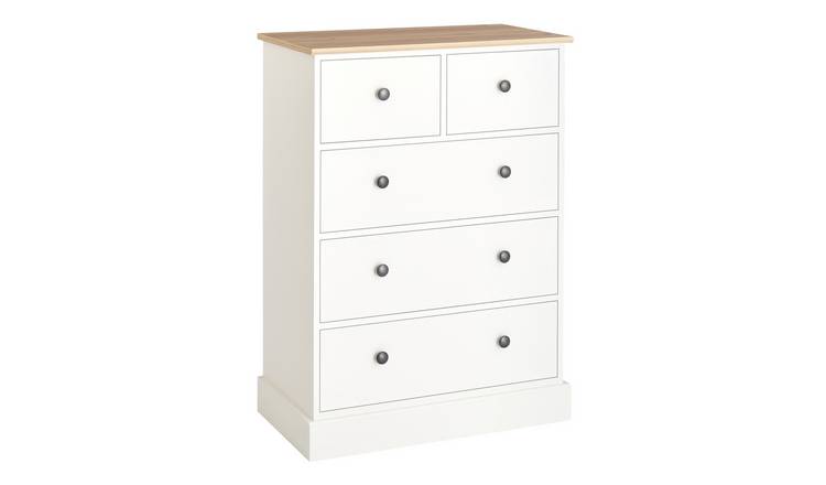 Argos Home Kensington 5 Drawer Chest - Ivory