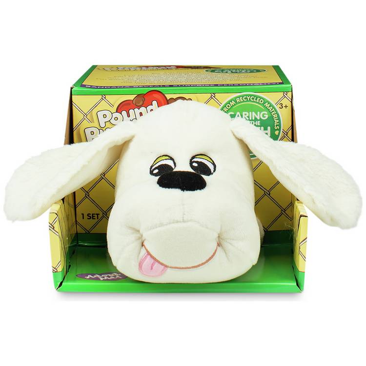 Basic Fun Pound Puppies Classic White Hungry Plush Toy 0