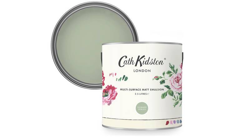 Cath Kidston 2.5L Summer Sprigs Emulsion - Sage Green