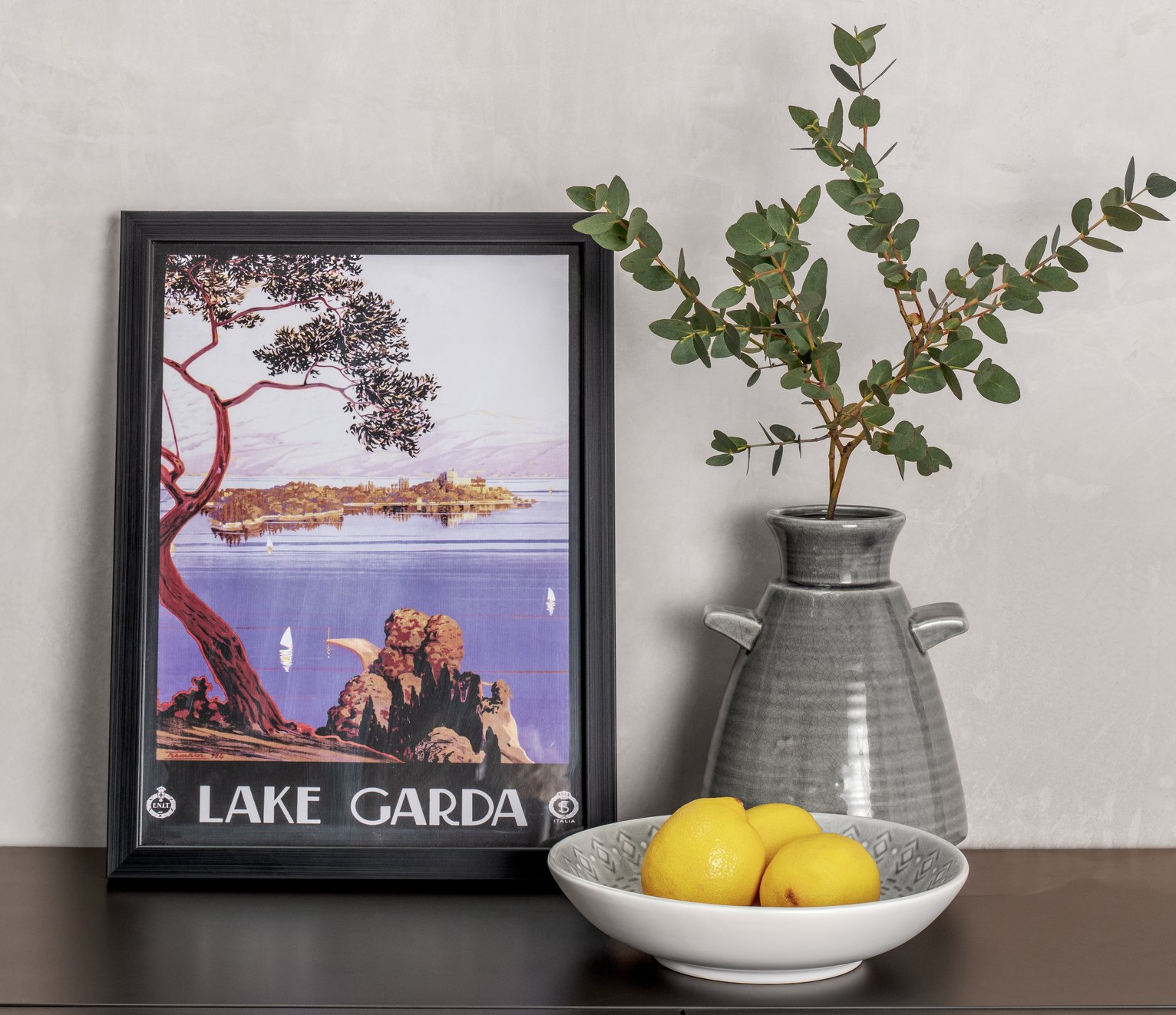 The Art Group Piddix Vintage Lake Garda Framed Print Review