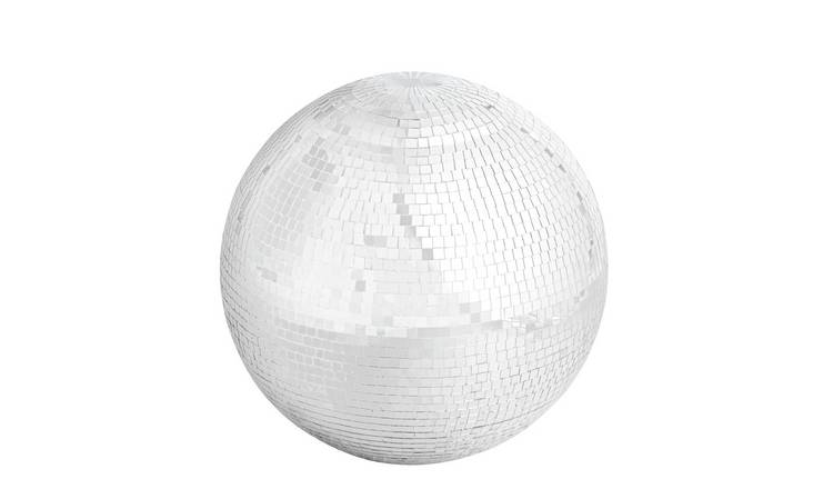 Habitat Silver Mirror Disco Ball Christmas Decoration