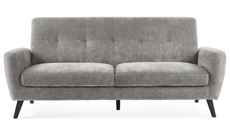 Julian Bowen Monza Fabric 3 Seater Sofa - Grey