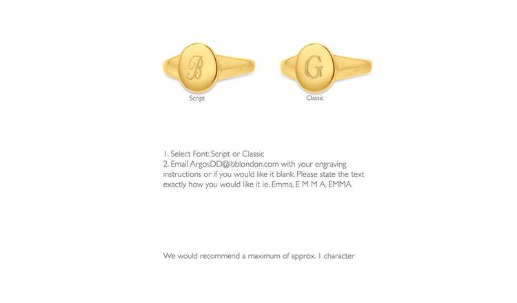 Ladies signet ring on sale argos