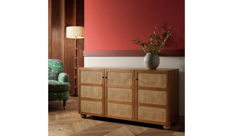 Habitat x Morris & Co. Perton 3 Door Oak Sideboard