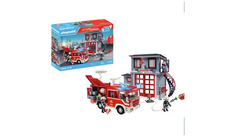 Playmobil Action Heroes fire Station Truck