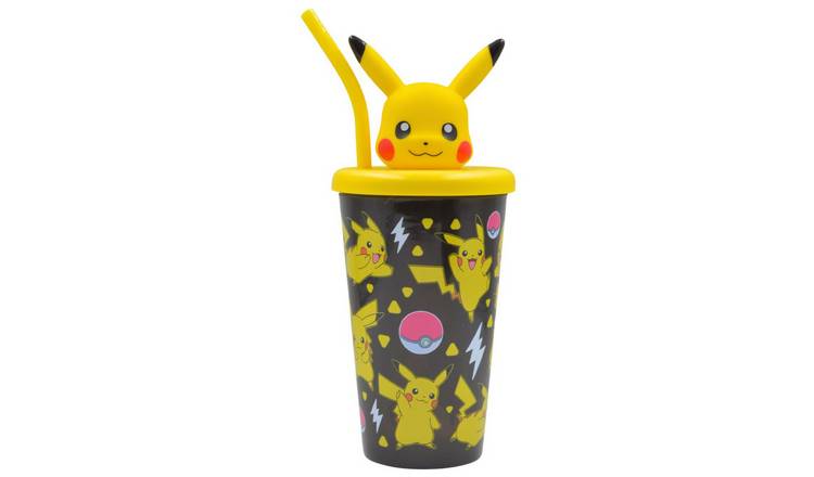 Hox Pokémon 3D Pikachu Black & Yellow Travel Tumbler - 450ml