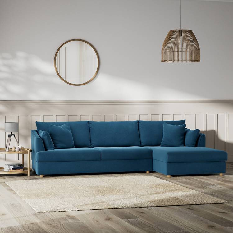 Habitat Holmfirth Right Hand Corner Sofa - Ink Blue 0