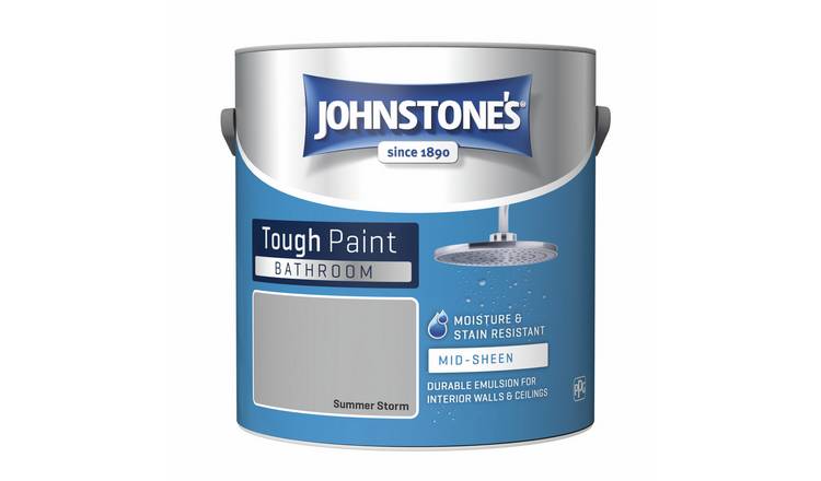 Johnstone's Bathroom Mid Sheen Paint 2.5L - Summer Storm