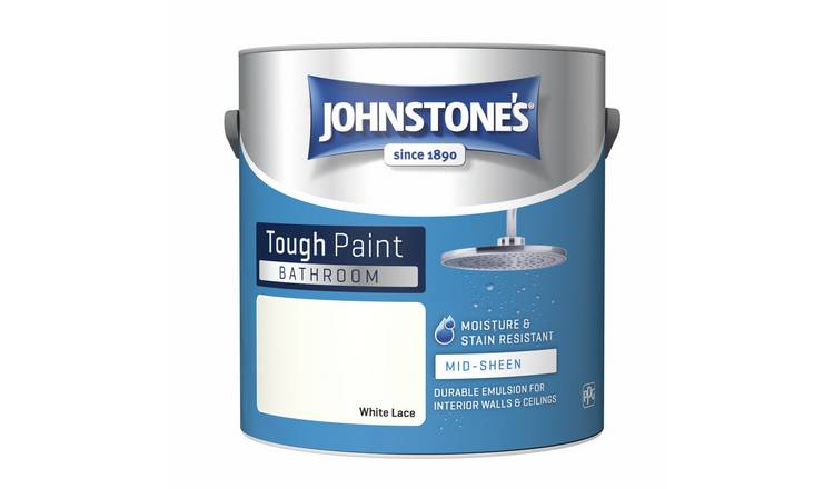 Johnstone's Washable Matt Tough Paint White Lace 2.5L