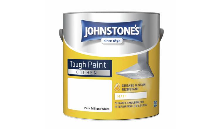 Johnstone's Kitchen Matt Paint 2.5L - Brilliant White