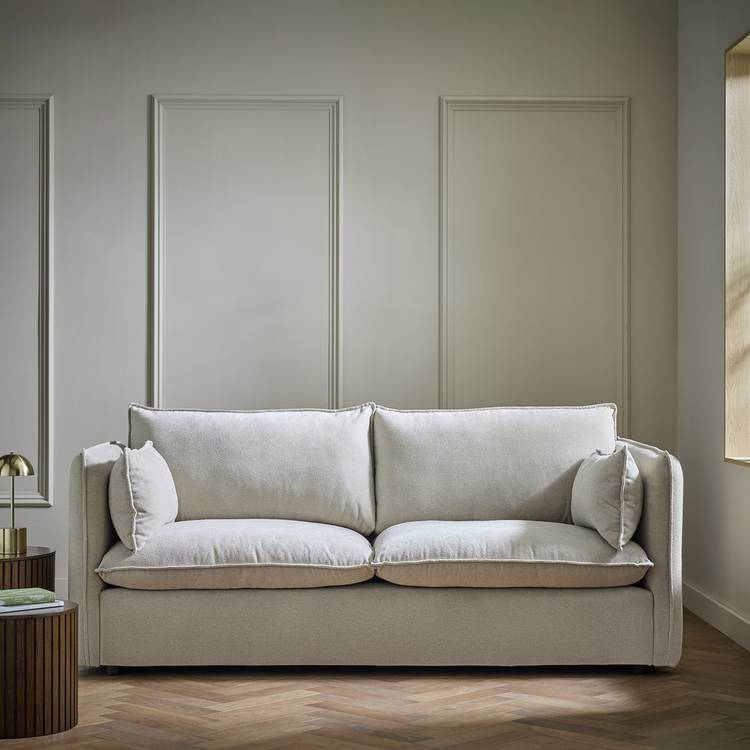 Habitat Willow Fabric 3 Seater Sofa - Natural 0