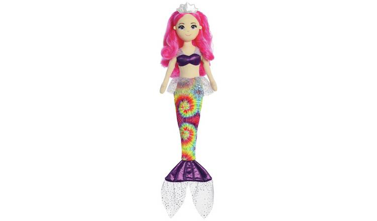 Aurora Sea Sparkles 18-inch Tie Dye Sparkles Harmony Plush