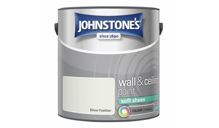 Johnstone's Soft Sheen Paint Silver Feather 2.5L